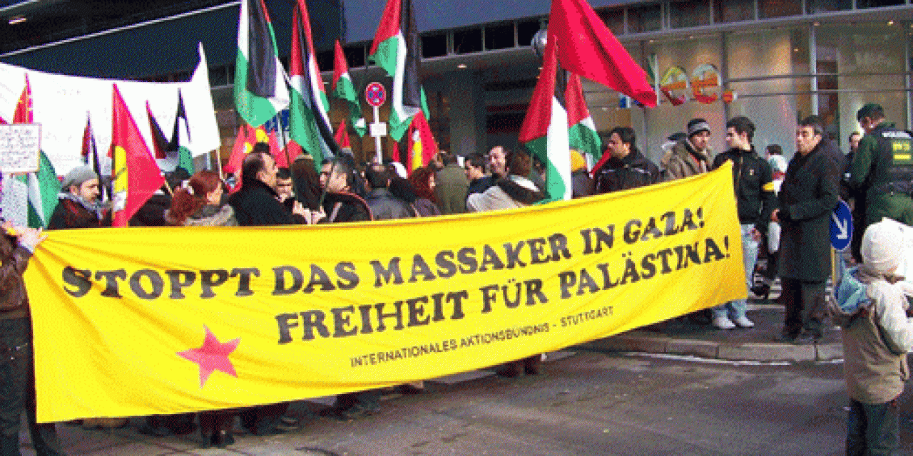 Bilder und Bericht von der Demo gegen den Angriff auf Gaza