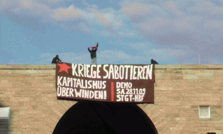 Demonstration gegen die Situation im Bildungswesen im November 2009 in Stuttgart