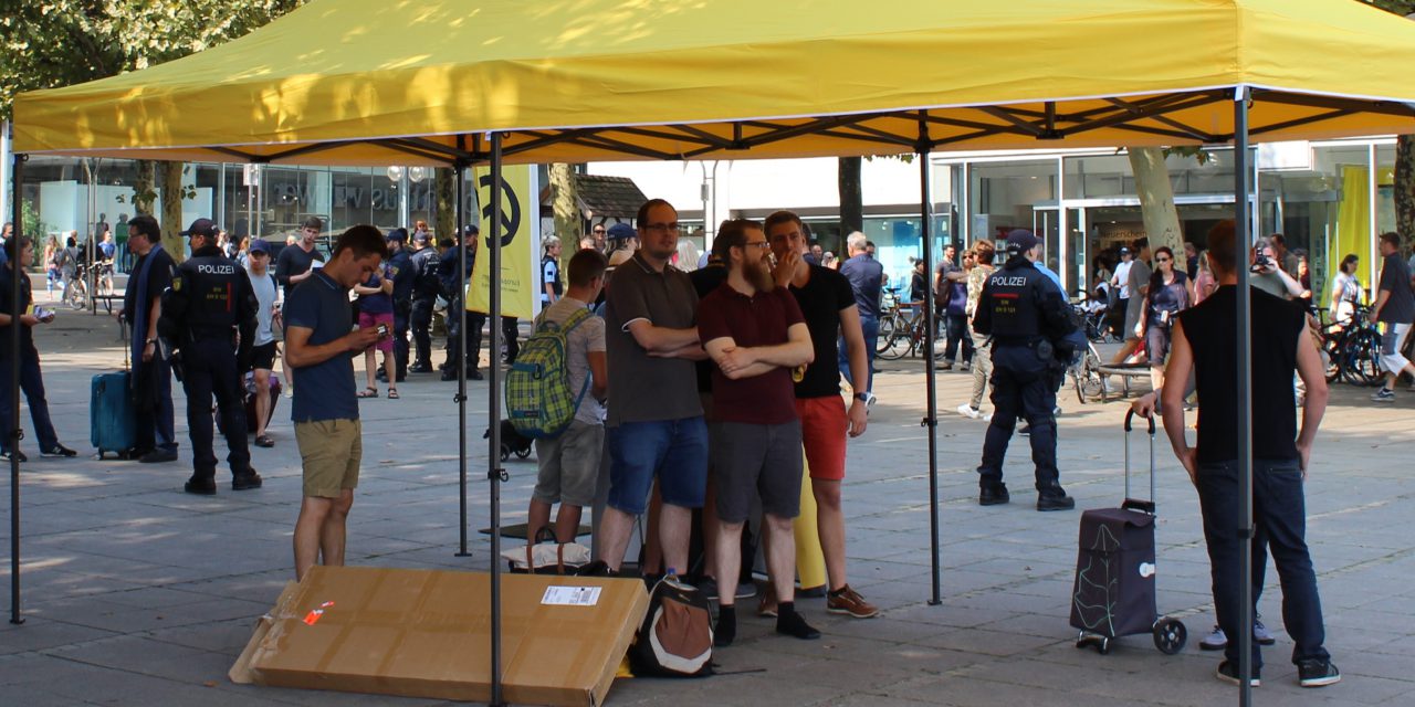 Infostand der „Identitären“ gestört