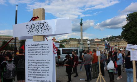 Kundgebung zum Urteilsspruch im NSU-Prozess: Nichts ist zu Ende, niemand ist vergessen!