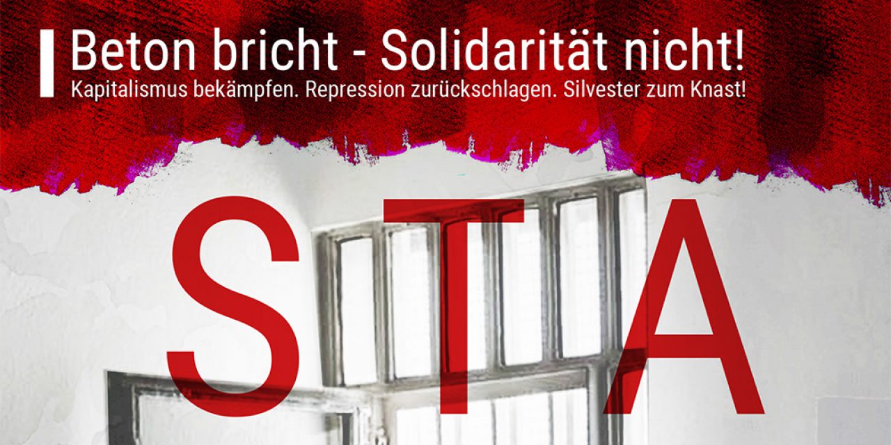 Kapitalismus bekämpfen. Repression zurückschlagen. Silvester zum Knast!