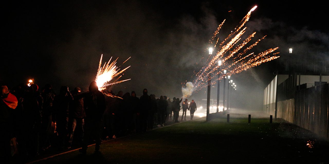 Silvesterdemo um die JVA-Stammheim