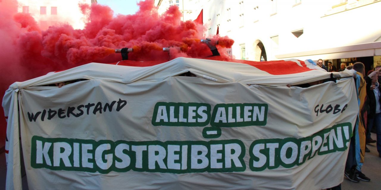 Demonstration gegen die Sicherheitskonferenz