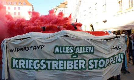 Demonstration gegen die Sicherheitskonferenz