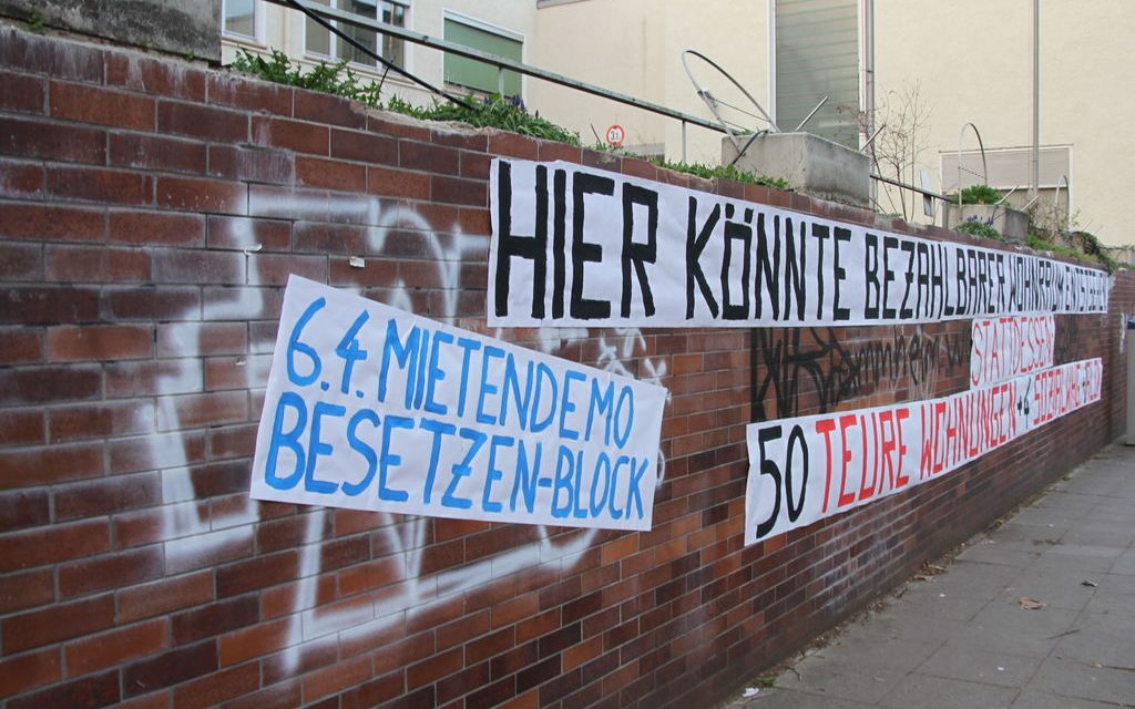 Aktionen gegen Leerstand und Aufwertung in Stuttgart-Süd