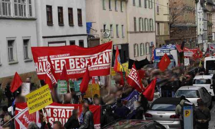 BESETZEN-Block auf Mietendemo und Aktionen gegen Grüne, Vonovia und Leerstand