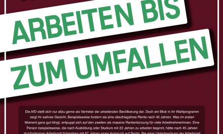 Rechts wählen löst keine Probleme – Plakatkampagne gestartet!