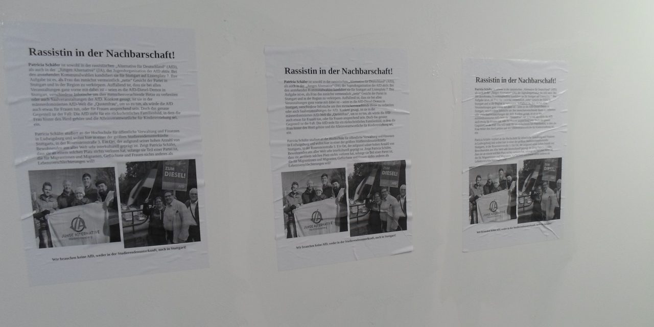 AfD Kandidatin Patricia Schäfer und Rolf Schlierer geoutet