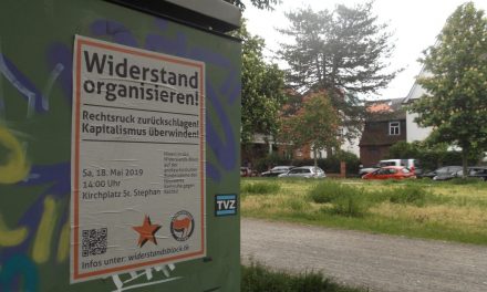 Anreise aus Stuttgart zur Antifa-Demo am 18. Mai in Karlsruhe