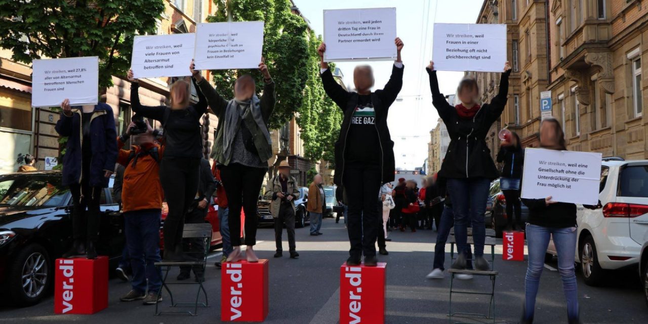 Frauenkampf Aktion am 1. Mai