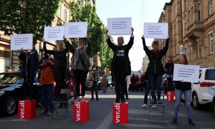 Frauenkampf Aktion am 1. Mai