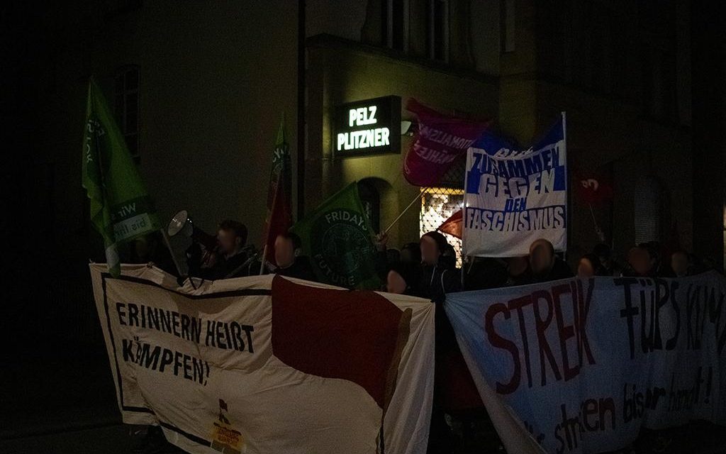 Spontandemo nach  Thüringer Wahl in Ludwigsburg