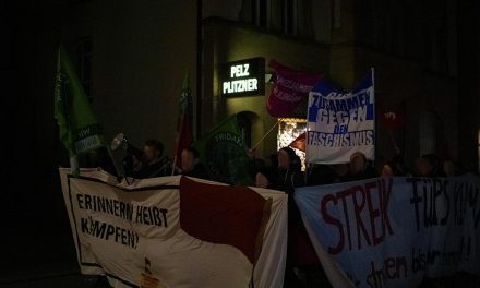 Spontandemo nach  Thüringer Wahl in Ludwigsburg