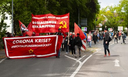 Unangemeldete 1. Mai Demonstration in Waiblingen