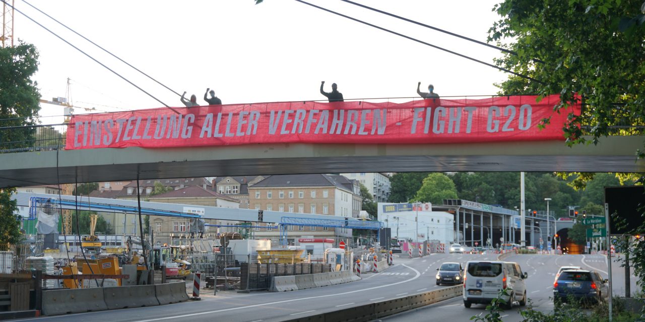 Banner-Drop gegen G20 Verfahren