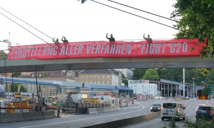 Banner-Drop gegen G20 Verfahren