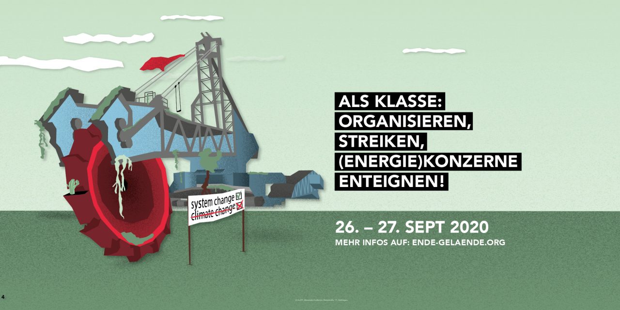 Organisieren, Streiken, (Energie)konzerne Enteignen! Kommt mit uns zu den Ende Gelände Aktionen am 26.-27. September