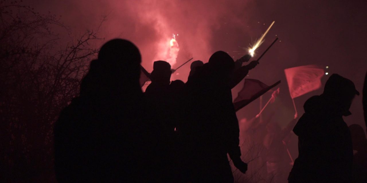 Spontandemonstration und Feuerwerk am Knast zwei Tage vor Silvester