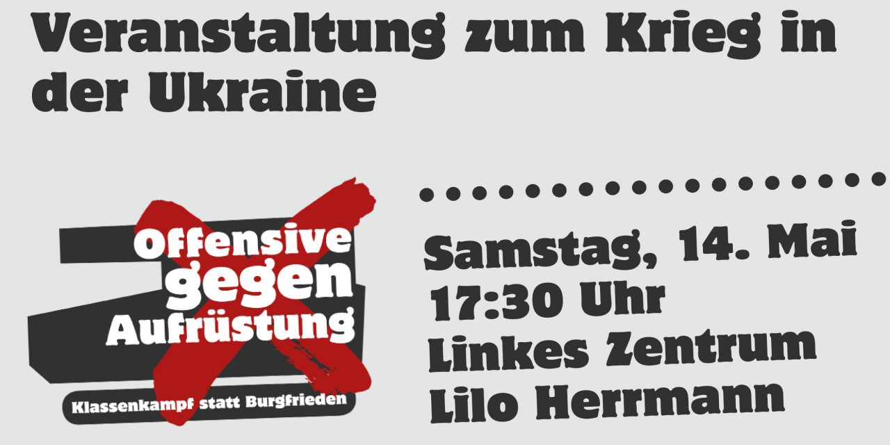Veranstaltung zum Krieg in der Ukraine