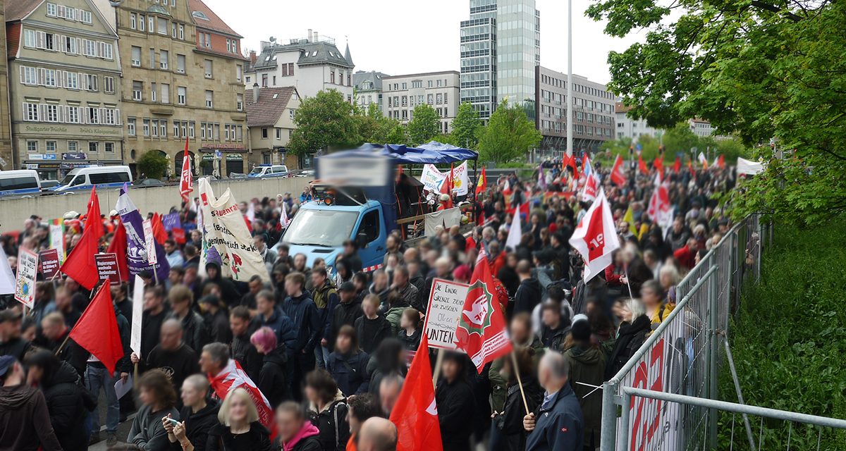 Antikapitalistische Beteiligung an DGB-Demos